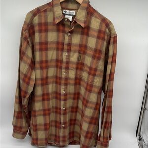 NWOT Columbia Men's Casual Plaid Shirt Size Large